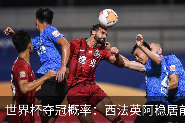 世界杯夺冠概率：西法英阿稳居前四 葡巴德第二集团